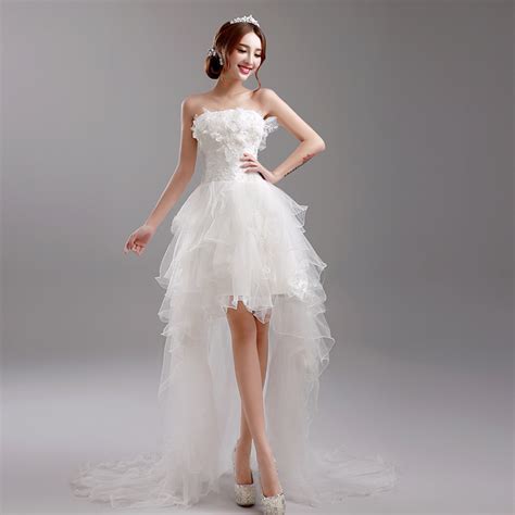 s 2016 new stock plus size women pregnant bridal gown wedding dress korean princess low high