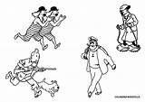 Tintin Haddock Milou Coloring Capitaine Dessins Coloriages Animés Danieguto sketch template