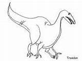 Coloring Dinosaur Pages Troodon Ws sketch template