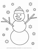 Snowman Planerium sketch template