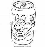 Soda Coloring Cans Template sketch template