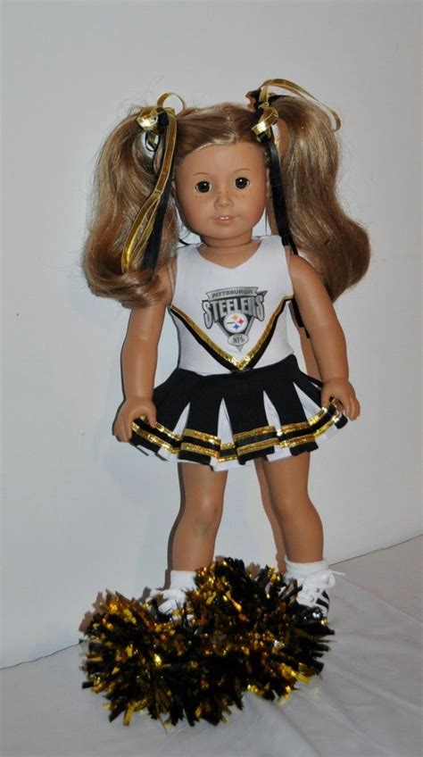 Steelers Cheerleader Outfit That Fits American Girl Dolls Etsy