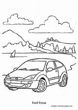 Ford Coloring Pages Focus Source Designlooter sketch template