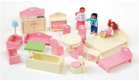 george home wooden doll house furniture set kids