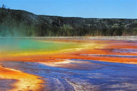 rainbow pool  yellowstone national park  raym  deviantart