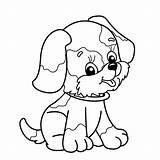 Dog Coloring Pages Face Getdrawings Preschoolers sketch template