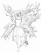 Touka Kirishima Lineart Ghoul Tokyo Drawing Kaneki Andrea Angie Coloring Pages Drawings Deviantart Template Girl sketch template