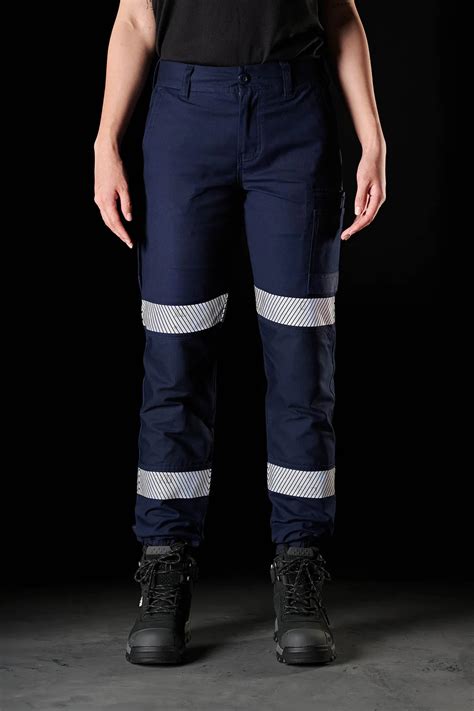 fxd wp wt womens taped stretch cuffed work pants navy
