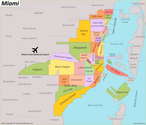 miami map florida  discover miami  miami beach