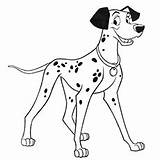 Coloring 101 Pages Dalmatians Dalmatian Puppy Dalmation Dog Outline Dalmations Drawing Pineapple Printable Pongo Getcolorings Little Getdrawings Puppies Lucky Color sketch template