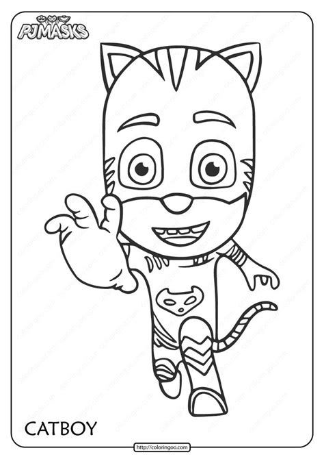 pin  cat boy coloring pages