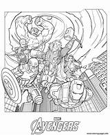 Coloring Avengers Marvel Characters Pages Printable sketch template