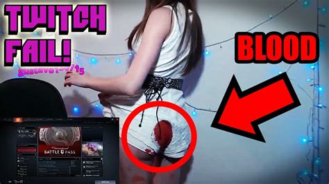 Girl Has Period Live On Twitch Stream Embarrassing Fail Lol Cringe