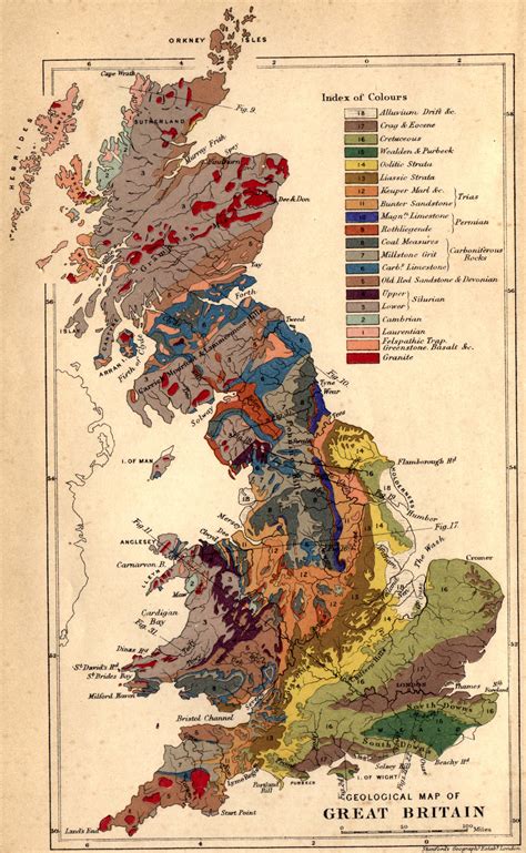 great britain geological map great britain mappery