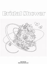 Bridal Shower Coloring Pages Printable Kids Printer Instantly sketch template