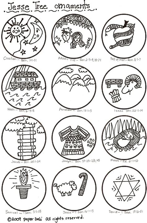 top  jesse tree coloring pages