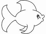 Fish Outline Simple Cliparts Template Outlines Coloring Templates Cute Kids Rainbow sketch template