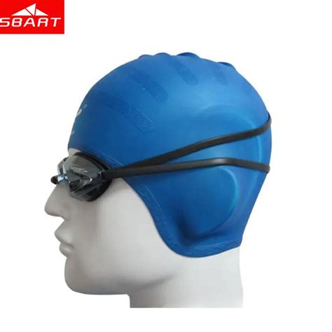 Sbart Silicone Swimming Caps Unisex Waterproof Ear Protect Swimming