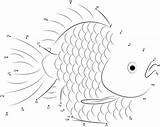 Relier Poisson Dot Pesce Unisci Puntini Printmania sketch template