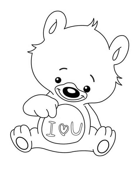 love   teddy bear coloring page coloring sky