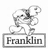 Franklin Pages Coloring Turtle Getcolorings sketch template