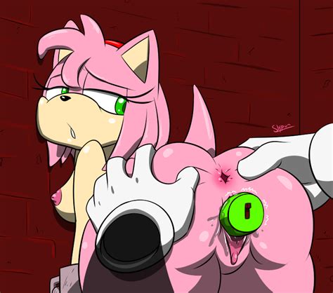 rule 34 against wall amy rose anthro anus ass dildo
