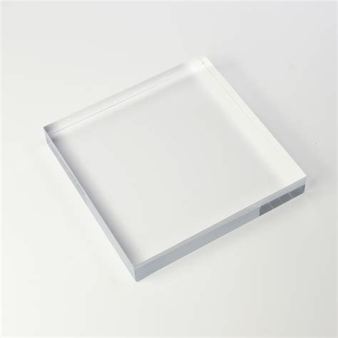 Solid Clear Acrylic Block 6 X 6 X 1 Thick Buy Acrylic Displays