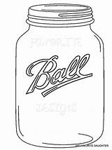 Jar Mason Template Printable Jars Clip Coloring Drawing Plain Pages String Ball Canning Cricut Inspired Flowers Templates Colouring Getdrawings Print sketch template