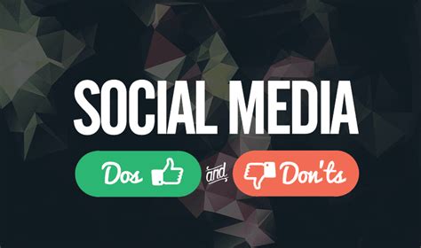 dos  donts   socialmedia  business infographic