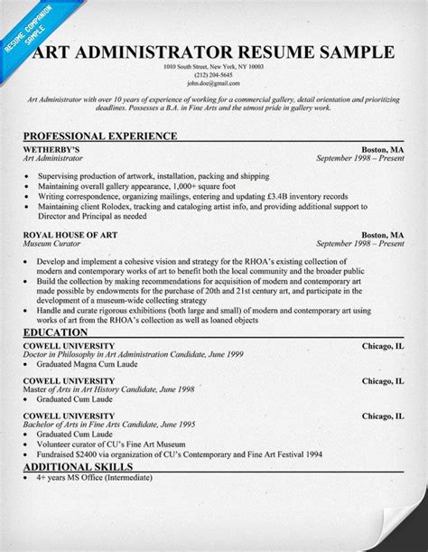 art resume entertainment writing tips sample resume resume resume