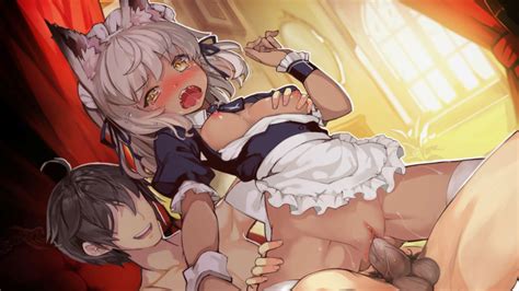 rule 34 blush breast grab breasts catgirl crying game cg