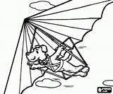 Pies Latający Gliders Kolorowanki Przygoda Ekstremalne sketch template