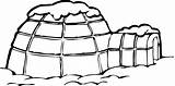 Igloo Line Clipart Clip Advertisement Drawing sketch template