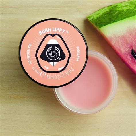 body shop born lippy pot lip balm watermelon ml beauty mind