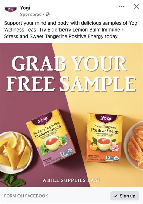 yogi tea sample    samples