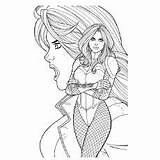 Canary Batman Zatanna Momjunction Superheroine Comics sketch template