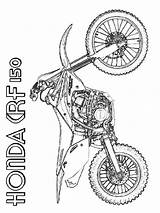 Coloring Motocross Pages Printable Color sketch template