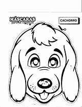 Mask Dog Pages Coloring Para Mascara Colorear Perro Mascaras Animais Alfabeto sketch template