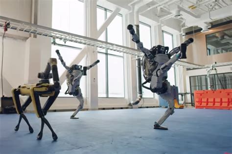 boston dynamics robots dance     unsettling  video