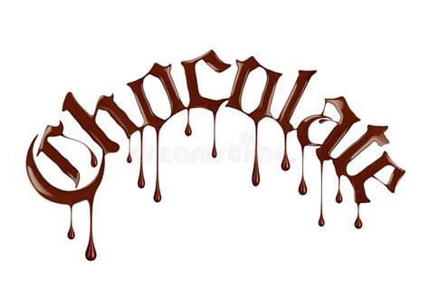 The Word Sex Written By Liquid Chocolate On White Background Stock