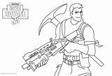 Fortnite Coloring Pages Characters Printable Survivalist Kids Skin Color Print sketch template