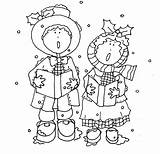 Coloring Pages Stamps Christmas Digi Dearie Dolls Digital Little sketch template