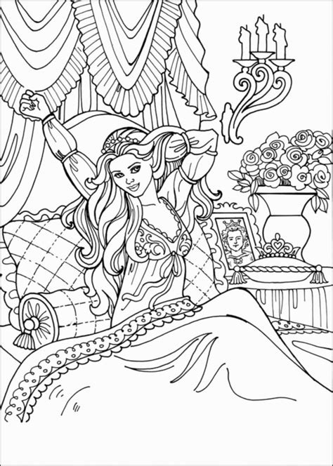 jun  princess coloring pages print