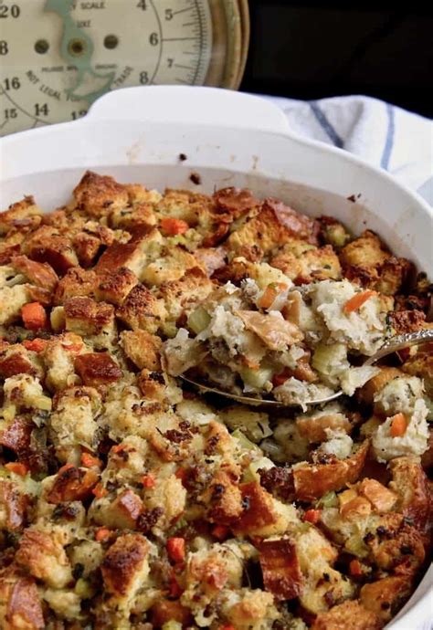 old fashioned bread stuffing with sausage recipe