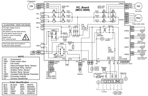 wiring diagram  lg split ac