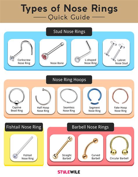 12 Types Of Nose Rings That Look Chic And Stylish Stylewile