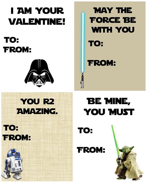 star wars valentine nerdy valentines valentines day book diy