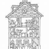Coloring House Pages Haunted Book Color Rooms Interior Houses Google Search Colouring Printable Print Halloween Kids Sheets Colour Getcolorings Basford sketch template
