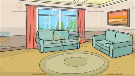 small living room background clipart cartoons  vectortoons