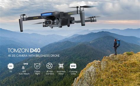 amazoncom tomzon  drone   camera  adults gps fpv eis quadcopter  beginners